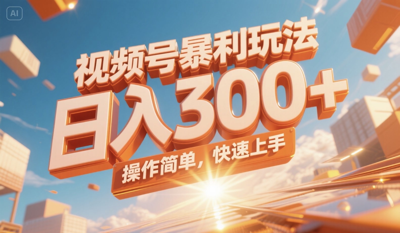 视频号暴利玩法，日入300+，操作简单，快速上手。 - 副业联盟-副业联盟