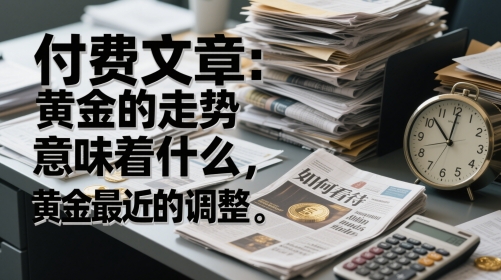 付费文章：黄金的走势意味着什么，如何看待黄金最近的调整 - 副业联盟-副业联盟