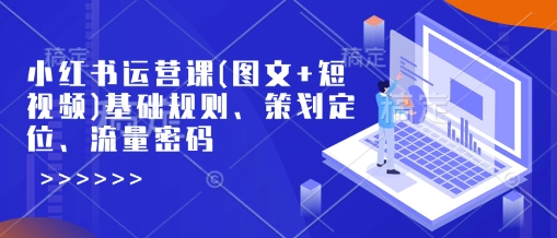 小红书运营课(图文+短视频)基础规则、策划定位、流量密码 - 副业联盟-副业联盟