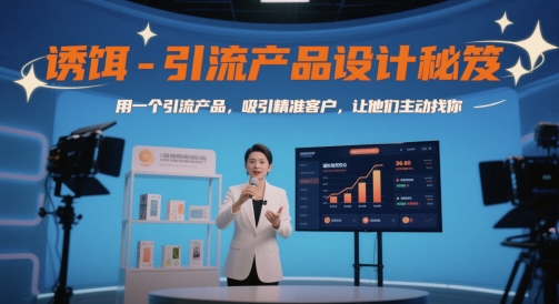 诱饵-引流产品设计秘笈，用一个引流产品，吸引精准客户，让他们主动找你 - 副业联盟-副业联盟