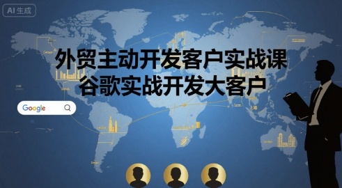 外贸主动开发客户实战课，谷歌实战开发大客户 - 副业联盟-副业联盟