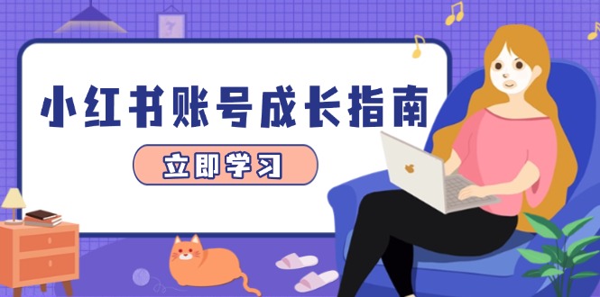小红书账号成长指南，爆款选题+精准定位+数据分析，系统提升账号变现能力 - 副业联盟-副业联盟