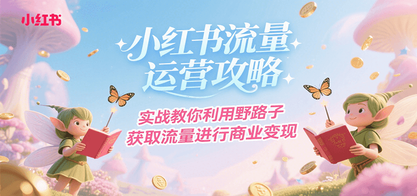 小红书流量运营攻略，实战教你利用野路子获取流量进行商业变现 - 副业联盟-副业联盟