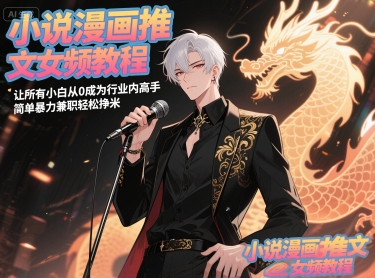 小说漫画推文女频教程，让所有小白从0成为行业内高手，简单暴力兼职轻松挣米 - 副业联盟-副业联盟