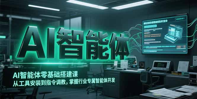 AI智能体零基础搭建课，从工具安装到指令调教，掌握行业专属智能体开发... - 副业联盟-副业联盟