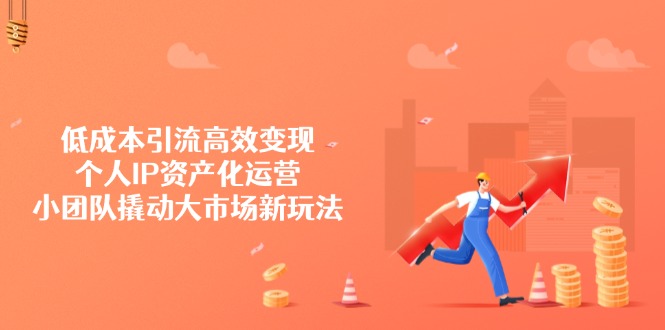低成本引流高效变现，个人IP资产化运营，小团队撬动大市场新玩法 - 副业联盟-副业联盟