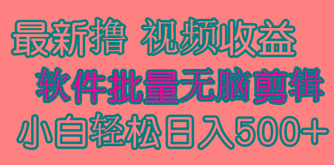 (9569期)发视频撸收益，软件无脑批量剪辑，第一天发第二天就有钱 - 副业联盟-副业联盟