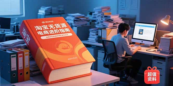 淘宝无货源电商进阶指南，包含新人课、进阶课，配套资料，蓝海选品等 - 副业联盟-副业联盟