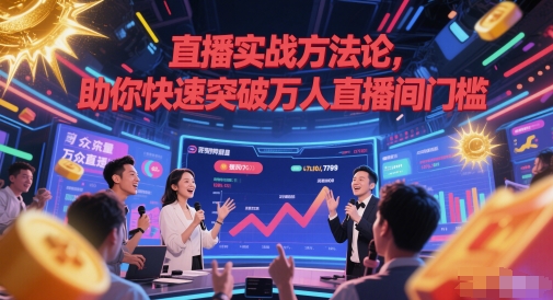 直播实战方法论，助你快速突破万人直播间门槛 - 副业联盟-副业联盟