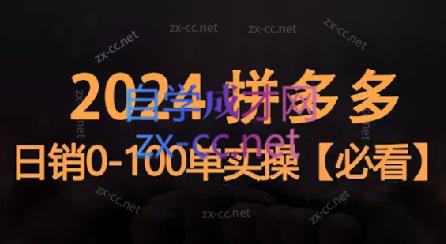 恒哥·2024拼多多日销0-100单实操 - 副业联盟-副业联盟