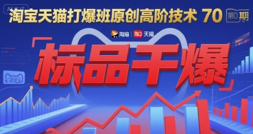 淘宝天猫打爆班原创高阶技术第70期：标品干爆 - 副业联盟-副业联盟