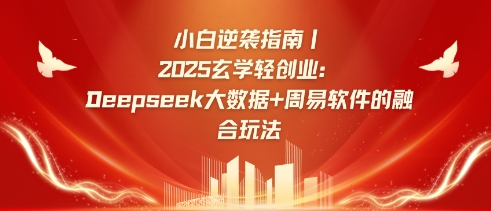 小白逆袭指南，2025玄学轻创业：Deepseek大数据+周易算法的融合玩法 - 副业联盟-副业联盟