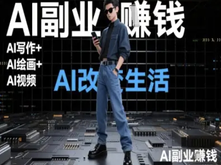 AI改变生活(Ai写作+AI绘画+Ai视频)，AI副业挣钱 - 副业联盟-副业联盟