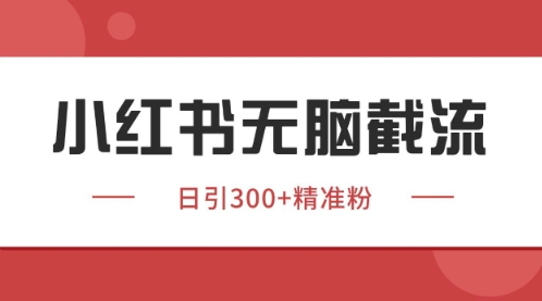 小红书只要你有同行就能获客，独家野路子获客玩法，暴力截流【揭秘】 - 副业联盟-副业联盟