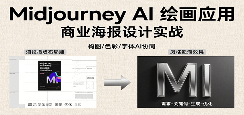 Midjourney AI绘画应用，关键词指令解析、漫画头像制作、海报设计、3D人物生成等 - 副业联盟-副业联盟