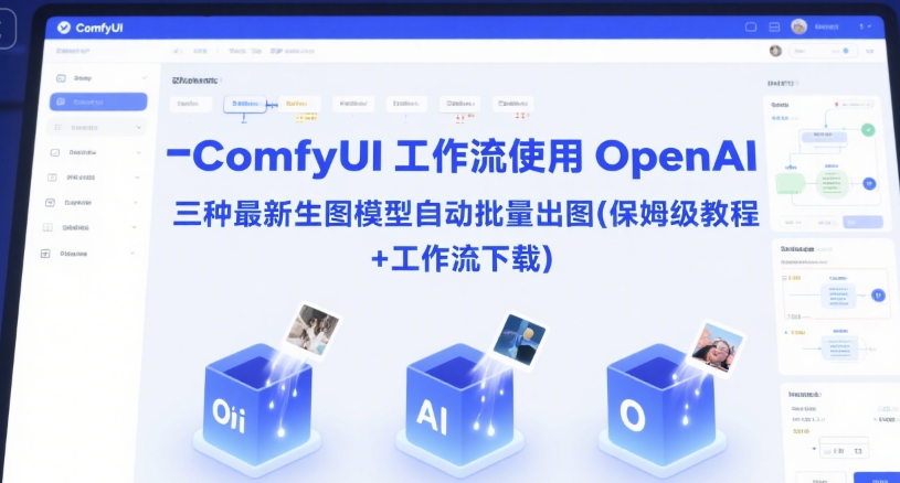 ComfyUI 工作流使用 OpenAI 三种最新生图模型自动批量出图(保姆级教程+工作流下载) - 副业联盟-副业联盟