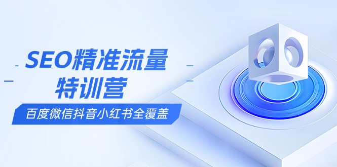 SEO精准流量特训营，百度微信抖音小红书全覆盖，带你搞懂搜索优化核心技巧 - 副业联盟-副业联盟