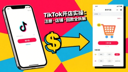 TikTok从开店到投流的进阶课，从基础实操到高阶技巧一网打尽 - 副业联盟-副业联盟
