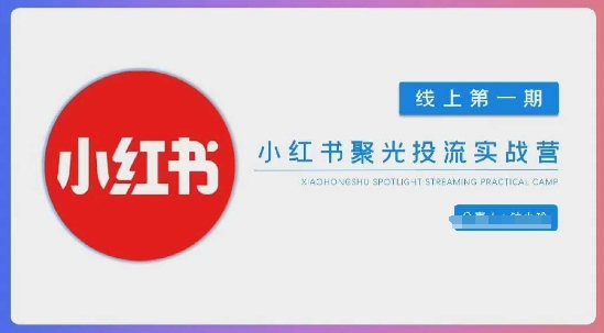 小红书聚光陪跑第一期，教你从0到1玩转小红书聚光投流，搭建小红书付费投流团队，更快的见到效果 - 副业联盟-副业联盟