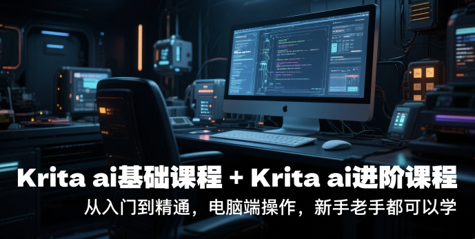 krita ai基础课程+Krita ai进阶课程，从入门到精通，电脑端操作，新手老手都可以学 - 副业联盟-副业联盟