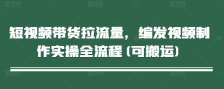 短视频带货拉流量，编发视频制作实操全流程(可搬运) - 副业联盟-副业联盟