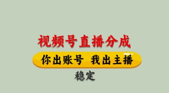 视频号直播分成，全程托管招募，单月轻松变现8k【揭秘】 - 副业联盟-副业联盟