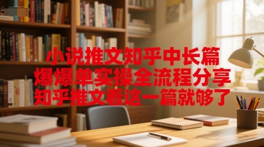 小说推文知乎中长篇爆单实操全流程分享，知乎推文看这一篇就够了 - 副业联盟-副业联盟