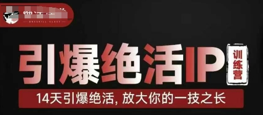 引爆绝活IP训练营，14天引爆绝活，放大你的一技之长 - 副业联盟-副业联盟