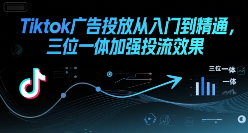 Tiktok广告投放从入门到精通，三位一体加强投流效果 - 副业联盟-副业联盟