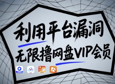 利用平台漏洞，无限撸网盘VIP会员，用户亲测有效!【漏洞原理+操作演示】 - 副业联盟-副业联盟