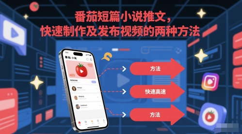 番茄短篇小说推文，快速制作及发布视频的两种方法 - 副业联盟-副业联盟