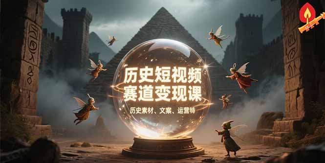 历史短视频赛道变现课，百集素材库应用，文案剪辑技巧，账号运营全案 - 副业联盟-副业联盟