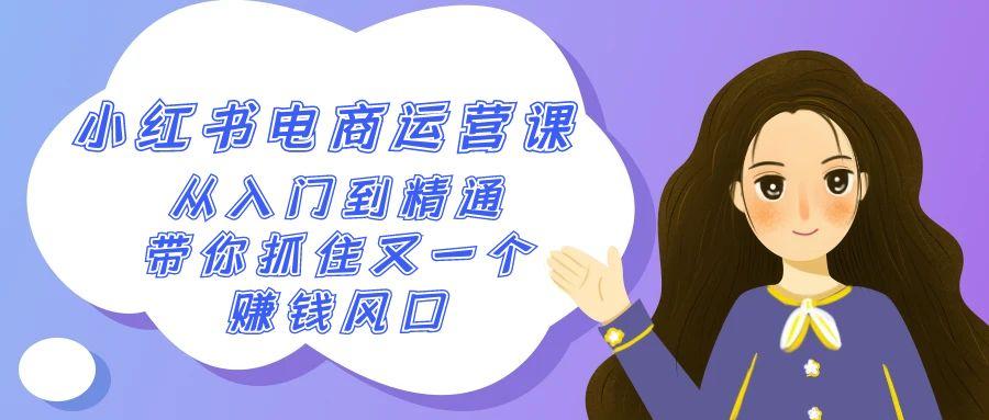 2024小红书-电商运营课，从入门到精通，带你抓住又一个赚钱风口(50节课) - 副业联盟-副业联盟