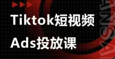 Ads视频投放课，tiktok短视频广告投放课 - 副业联盟-副业联盟