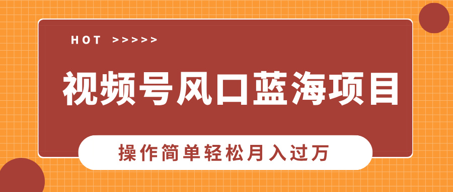 视频号风口蓝海项目，中老年人的流量密码，操作简单轻松月入过万 - 副业联盟-副业联盟