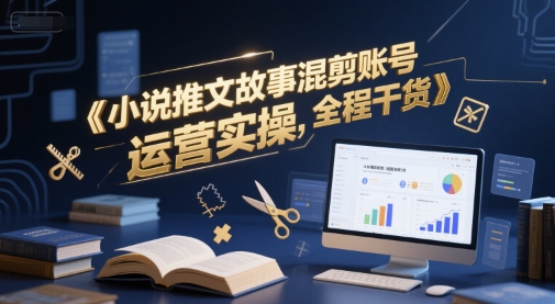小说推文故事混剪账号运营实操，全程干货 - 副业联盟-副业联盟