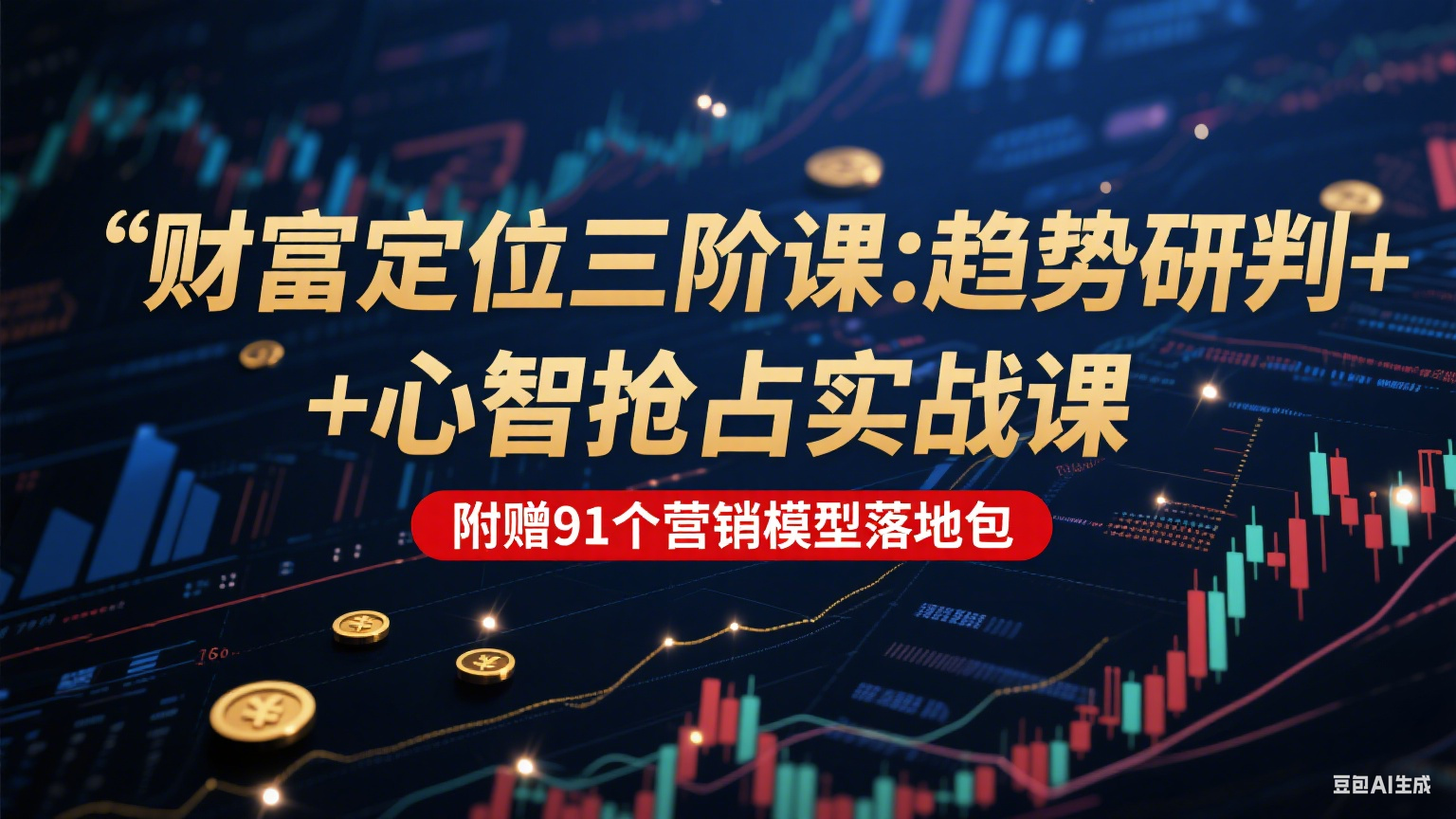 财富定位三阶：趋势研判 + 心智抢占实战课，附赠91个营销模型落地包 - 副业联盟-副业联盟