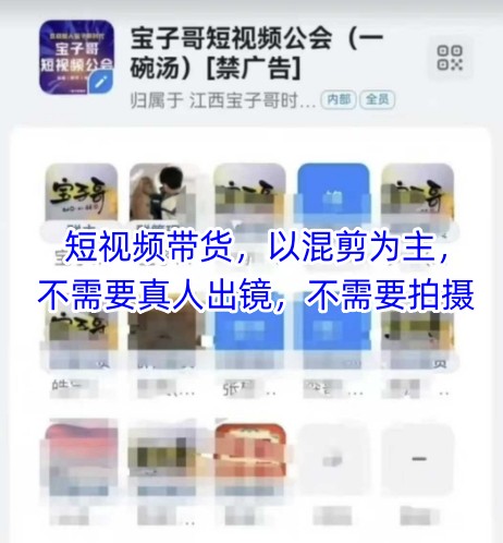 宝子哥头部团队短视频带货，以混剪为主，不需要真人出镜，不需要拍摄【更新】 - 副业联盟-副业联盟