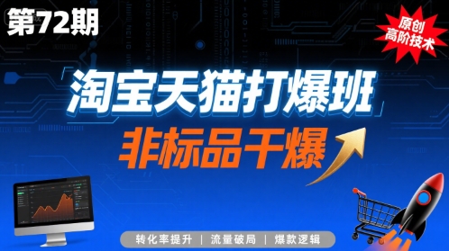 淘宝天猫打爆班原创高阶技术第72期，非标品干爆 - 副业联盟-副业联盟