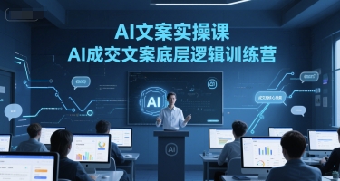 AI文案实操课，AI成交文案底层逻辑训练营 - 副业联盟-副业联盟