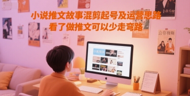 小说推文故事混剪起号及运营思路，看了做推文可以少走弯路 - 副业联盟-副业联盟