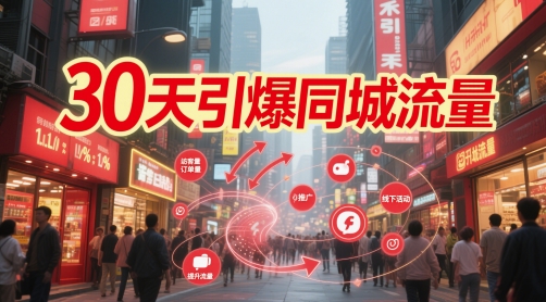 30天引爆同城流量：团购篇 认知篇 流量篇 来客篇 达人篇 老板人设IP篇 投流篇 - 副业联盟-副业联盟