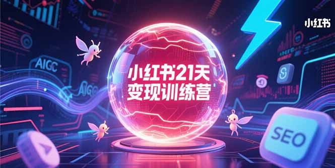 小红书21天变现训练营，AIGC工具高效应用，SEO优化核心技巧 - 副业联盟-副业联盟